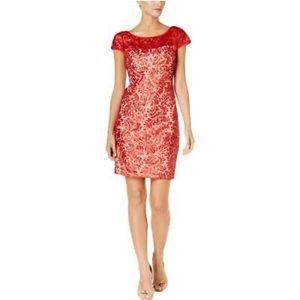 Calvin Klein Red sequin dress